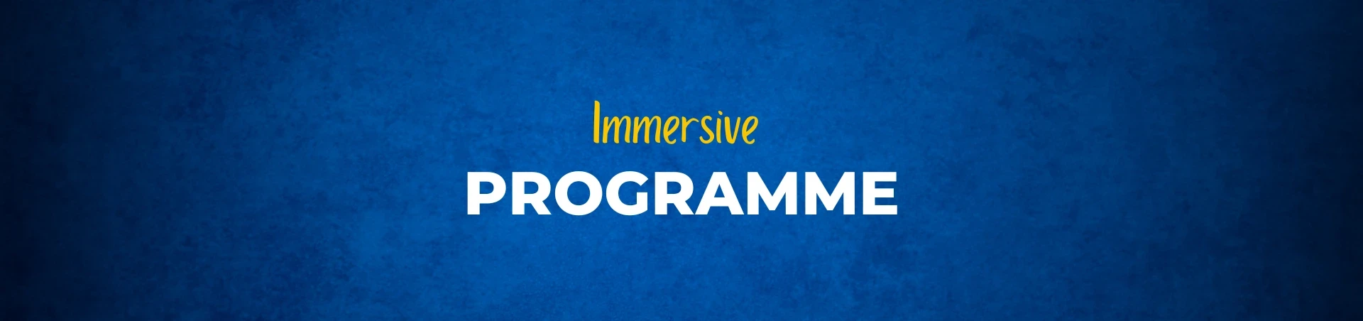 Immersive Programme